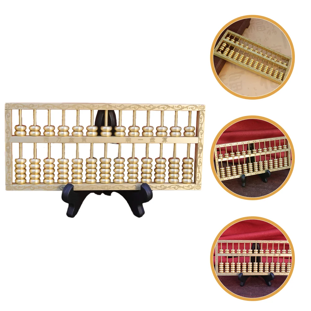 

Vintage Abacus Craft Sculpture Decoration Desktop Figurine Home Ornament Retro Model Gifts Him