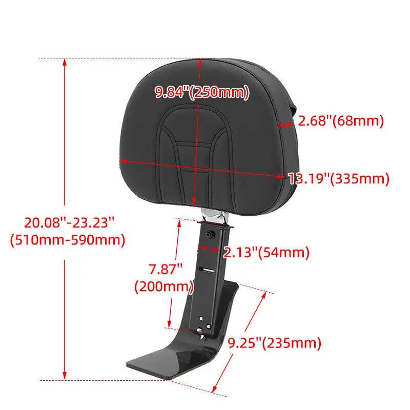 Для Honda Gl1800 Gl 1800 Goldwing Gouden Vleugel 2001-2017 Motoronderdelen Bestuurdersstoel Rugleuning Sissy Bar Met