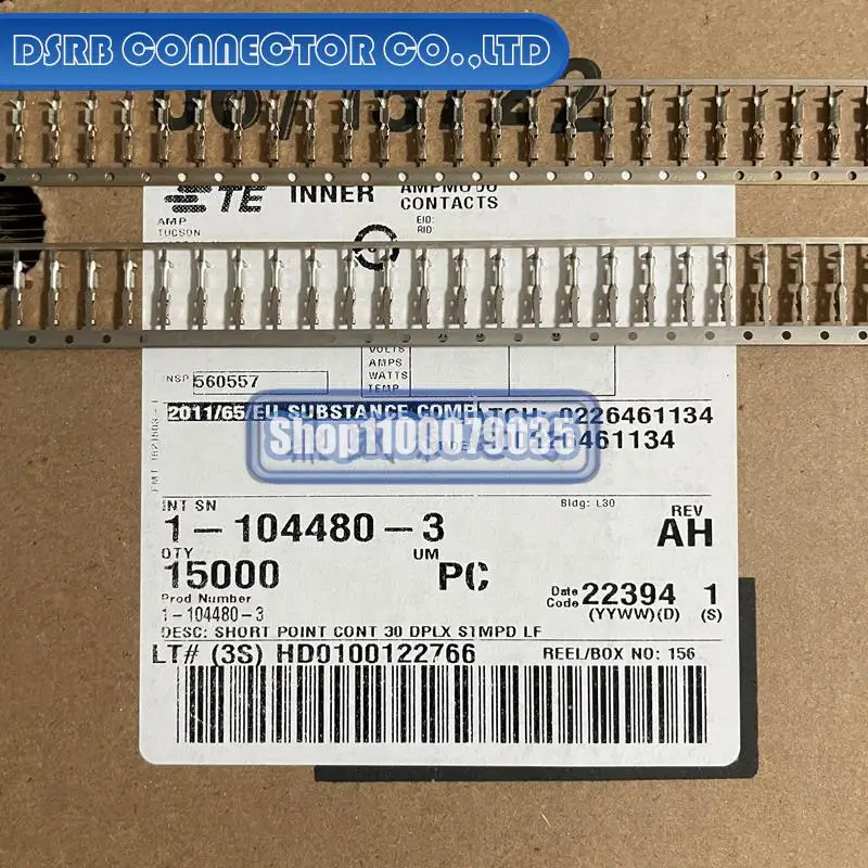 

15000 шт./партия, новые и оригинальные 1-104480-3 для 22-26AWG