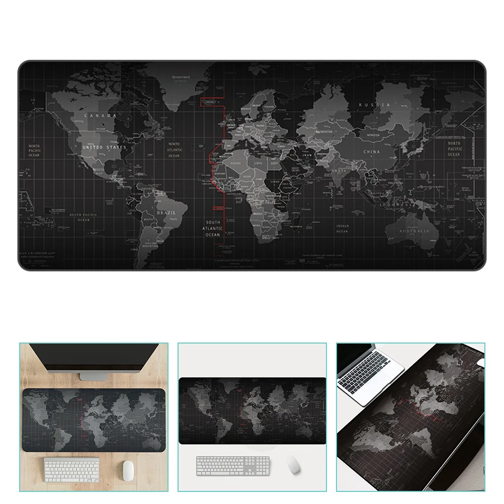 

Mouse Pad Mat Desk Gaming Computer Office Map Pads World Non Large Long Keyboard Anti Laptop Pc Gamepads Rubber Modern