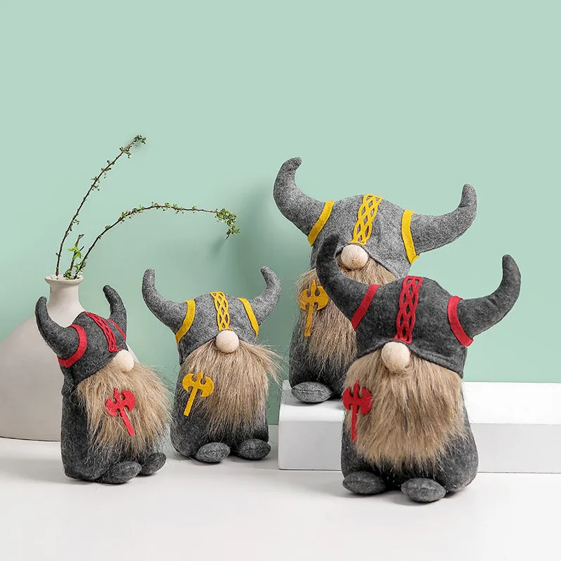 

Soldier Faceless Dolls The Old Man Gnomes Stuffed Doll Knight Pygmy Figurines Viking Gladiator Doll Home Ornaments Kids Gifts