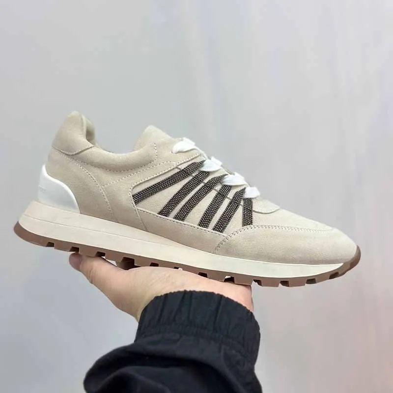 

New 2023 Round Toe Women's Sneakers Real Leather Casual Sports Shoes For Woman
