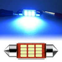festoon canbus 36mm number plate light 4014 smd led interior car bulbs blue car accessories high quality license plate lights