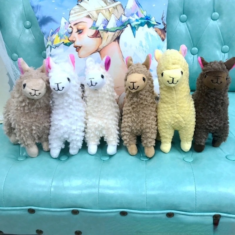 

23cm Cute Grass Mud Horse Multi-color Alpaca Horse Stuffed Animals Doll Colorful Plush Toys