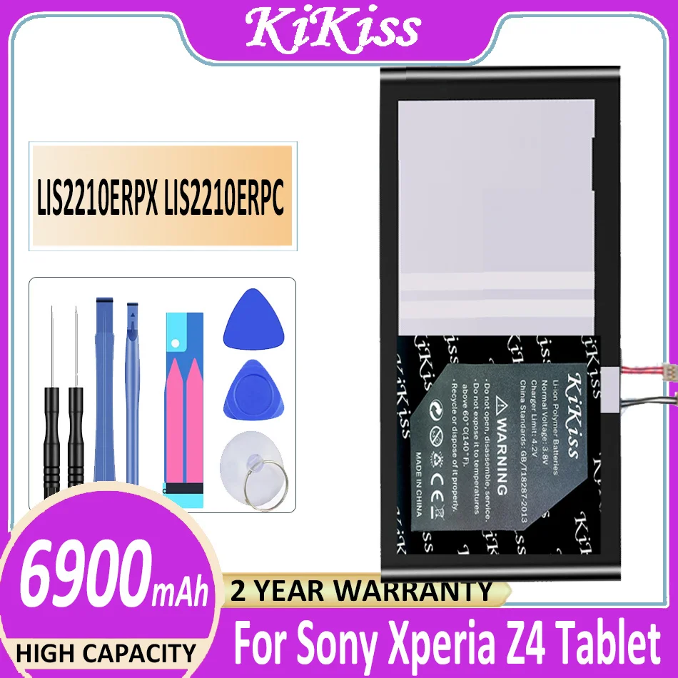 

Original KiKiss Battery LIS2210ERPX LIS2210ERPC 6900mAh for Sony Xperia Z4 Z 4 SGP712 SGP771 1291-0052 Tablet Batteries
