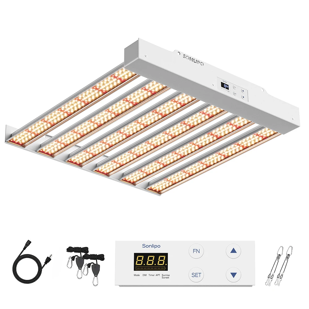 Фото OŚWIETLENIE LED SONLIPO SPFPRO 200W Z PEŁYM SPECTRUMOWYM TIMEREM VEG I BLOOM - POKRYWA 4X4FT №1