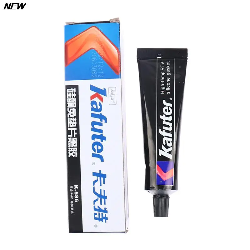 

1PC 55g K-586 Black Silicone Free-Gasket Waterproof To Oil Resist High Temperature Sealant Repairing Glue