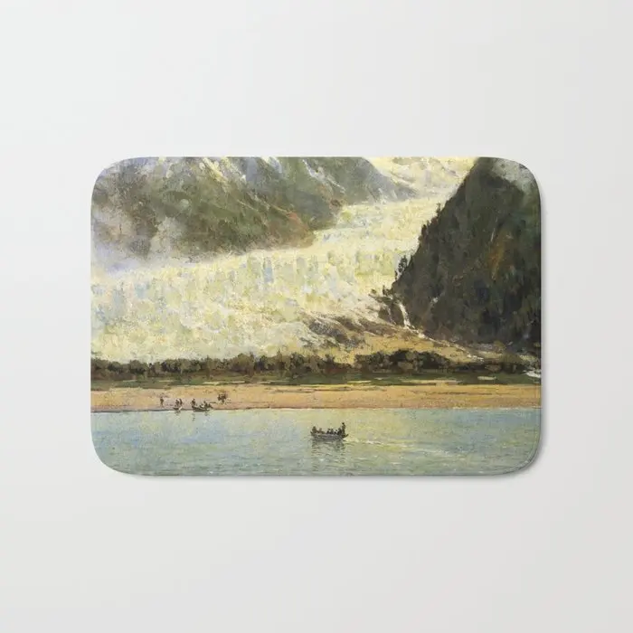 Деревенская масляная живопись ландшафт дневные коврики для ванной напольный душ