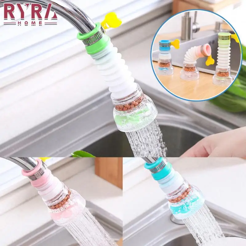 

1PC 360°Rotating Faucet Booster Shower Kitchen Sink Faucet Tap Head Nozzle Connector Extender Activated Carbon Water Purifier