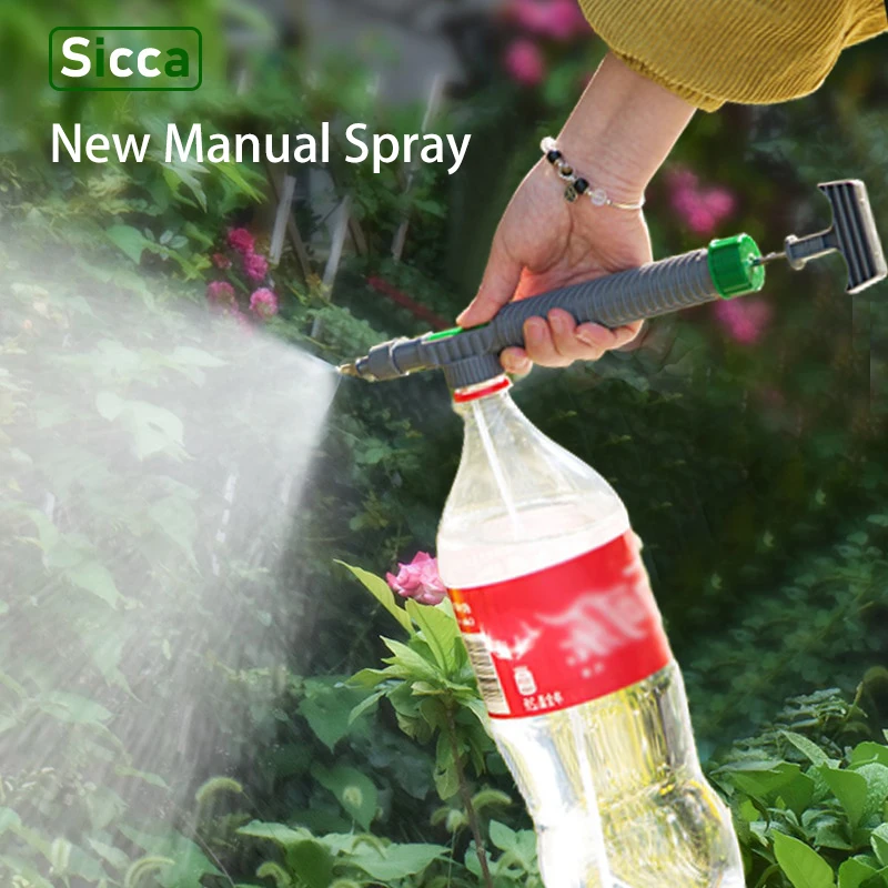

Eco-Friendly Air Humidifier Manual Sprayer Gardening Watering Beverage Bottle Can High Pressure Adjustable Mist Spray Head