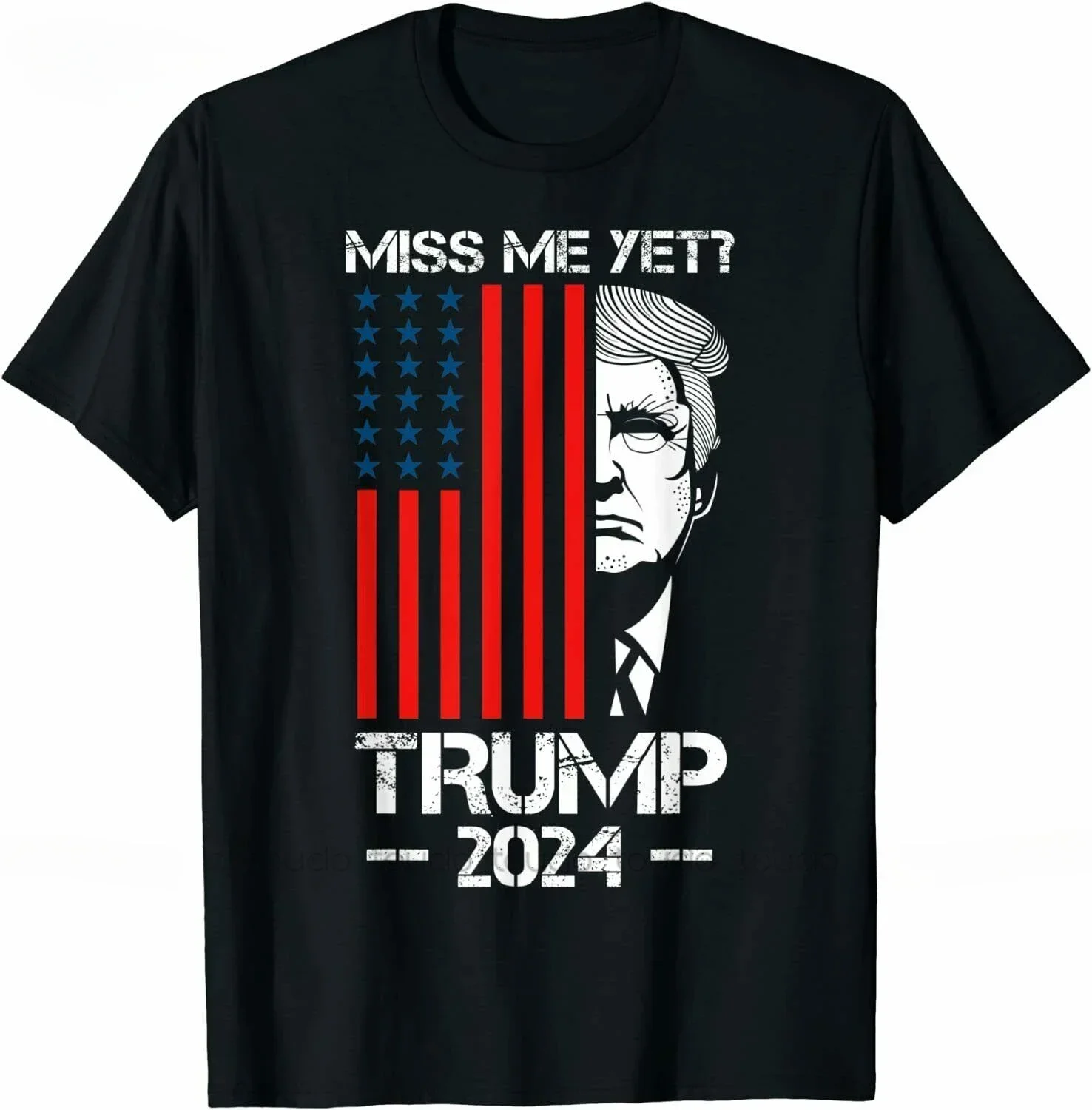 Мужская модная футболка рубашки с принтом на заказ Miss Me Yet Трамп 2024