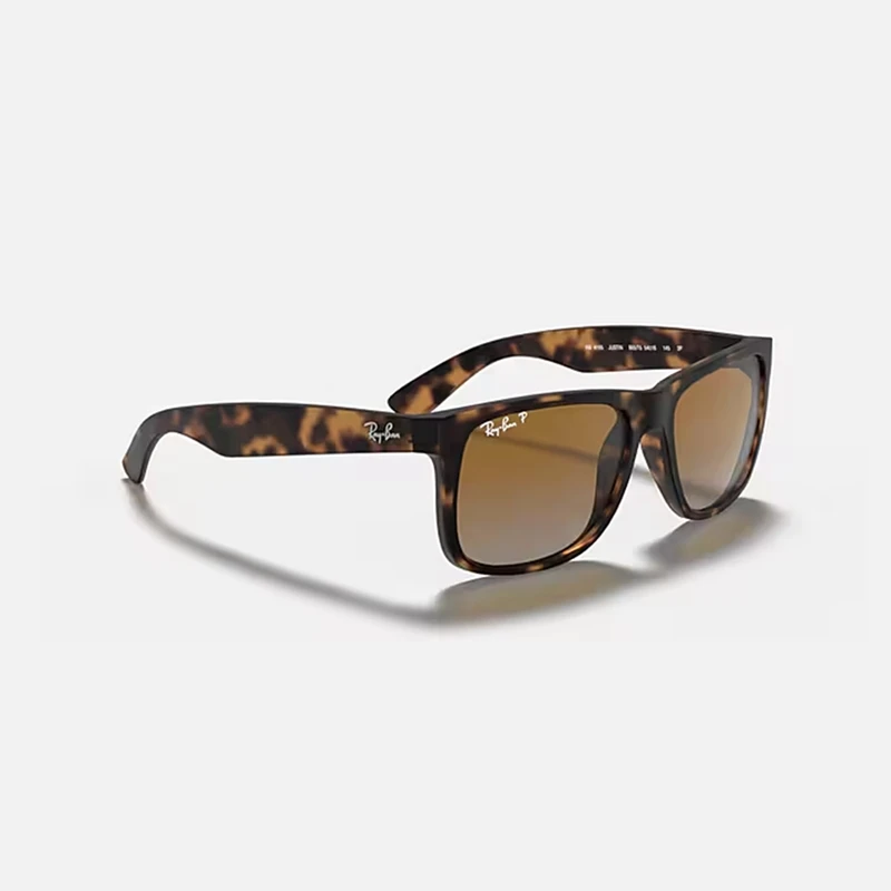 Фото Оригинальные солнцезащитные очки Rayban Classic RB4165 JUSTIN, унисекс, квадратные, винтажные, поляризованные, в коробке. №5