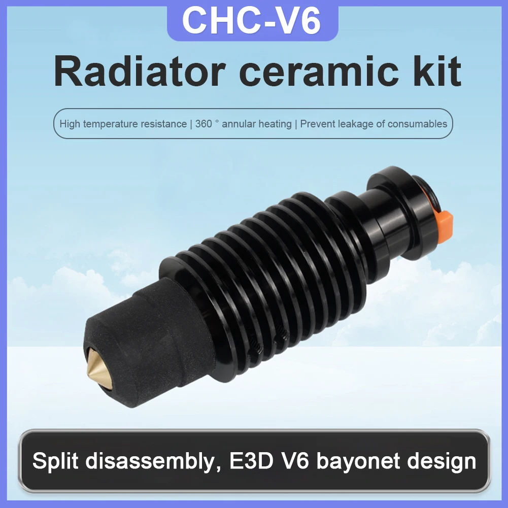 

CHC V6 Hotend Ceramic Heating Core Quick Heating for DDE Orbiter KIT Ender 3 for CR10 V3 Mk3s 3d Printer Upgrade Extruder Head