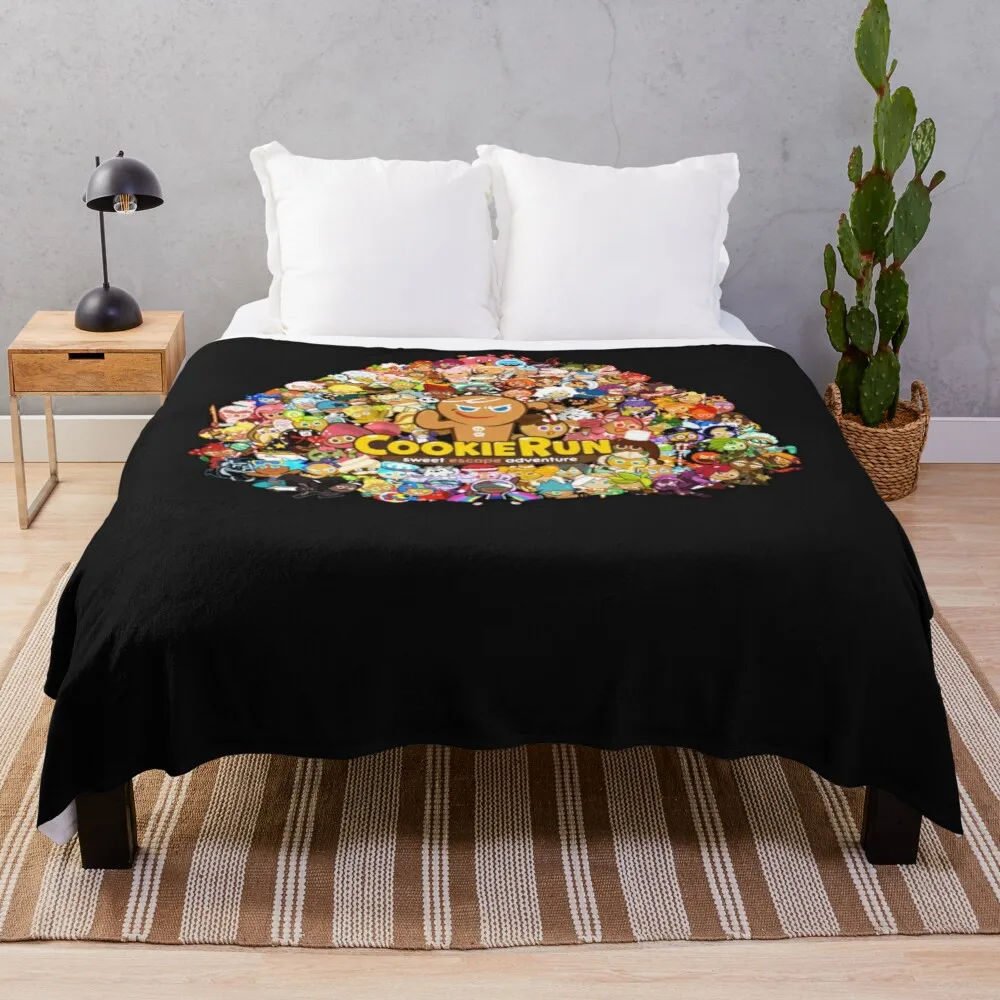 

Cookie Run - EVERY COOKIE RUNNING! Classic . Throw Blanket Flannel