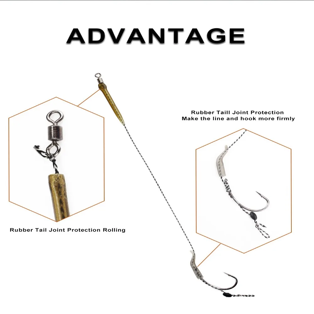 6-8 шт. готовые крючки для ловли карпа 18 5 см 30-60 фунтов 2/4/6/8 #