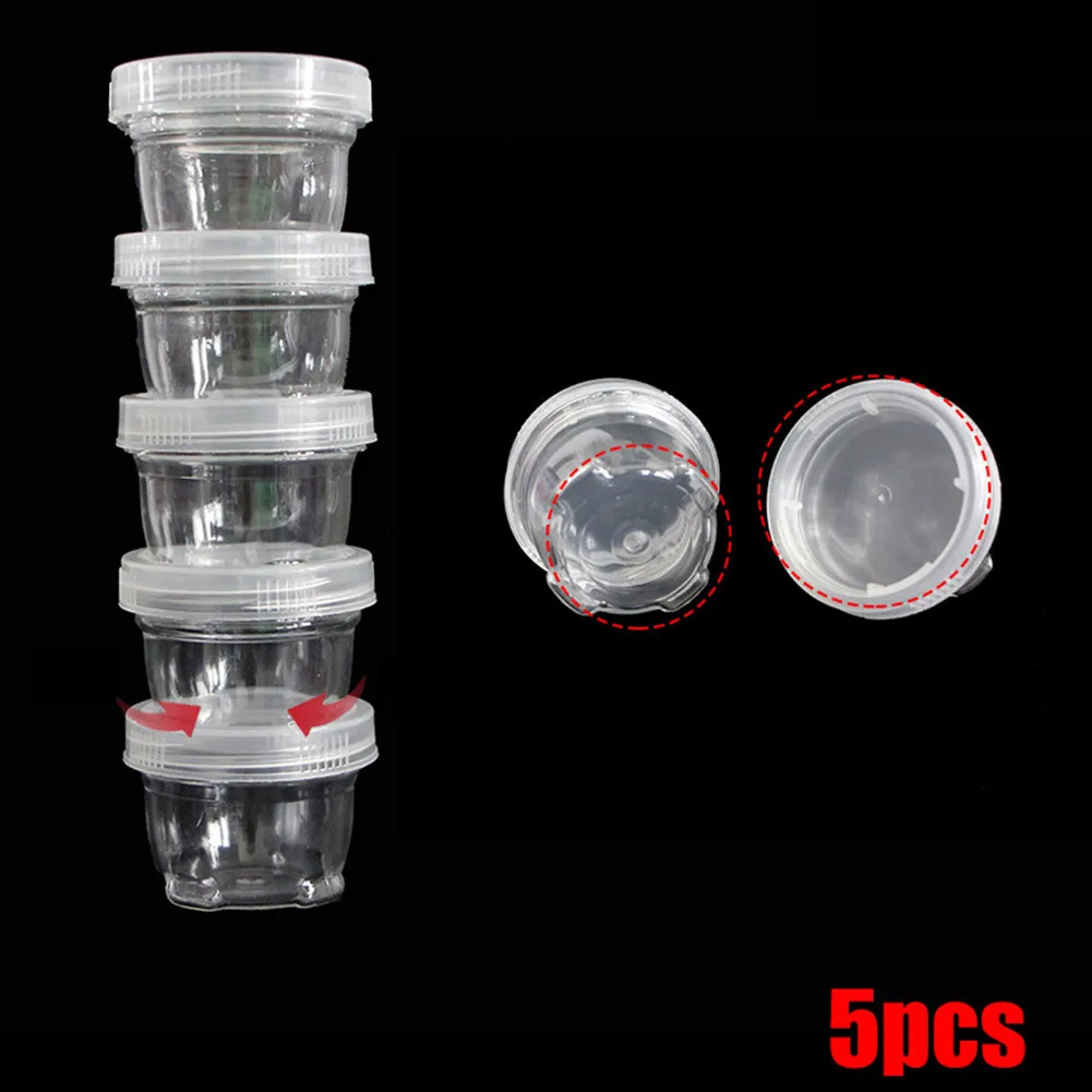 

5pcs/pack Multifunctional 40ml Seasoning Box Organizer Portable Spice Bottle Set Camping Picnic Seasoning Mesh Storage Bag