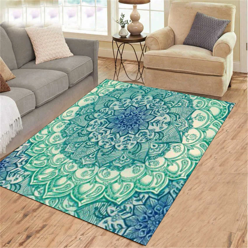

2022 High Quality Rug Mandala Flannel Carpet Animal Puzzle livingroom Play Non-slip Carpet in The Children's Room rug
