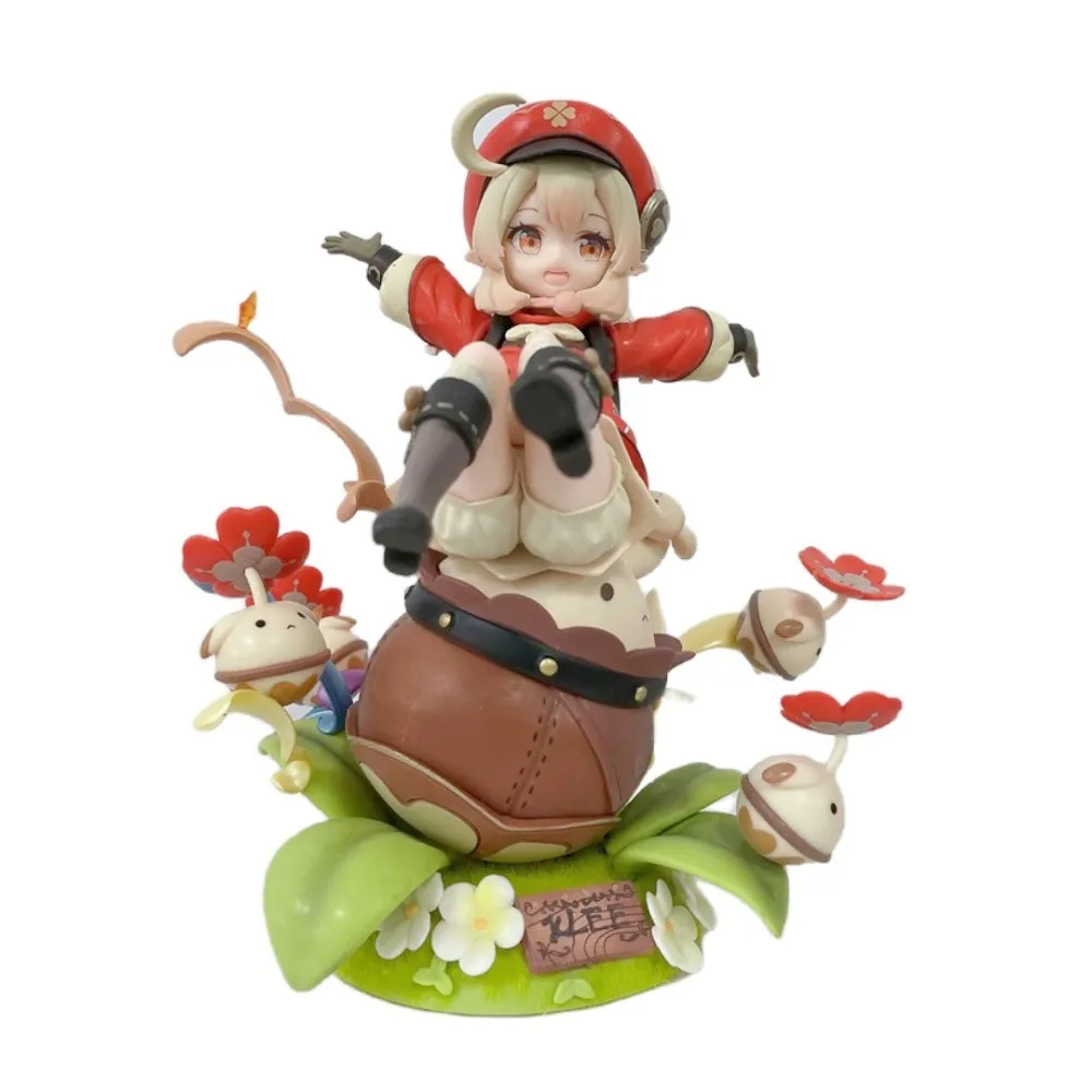 

Genshin Impact Anime Figures KLEE Amber Action Figure PVC Toy 1/7 genshin figures Model Collection Dolls