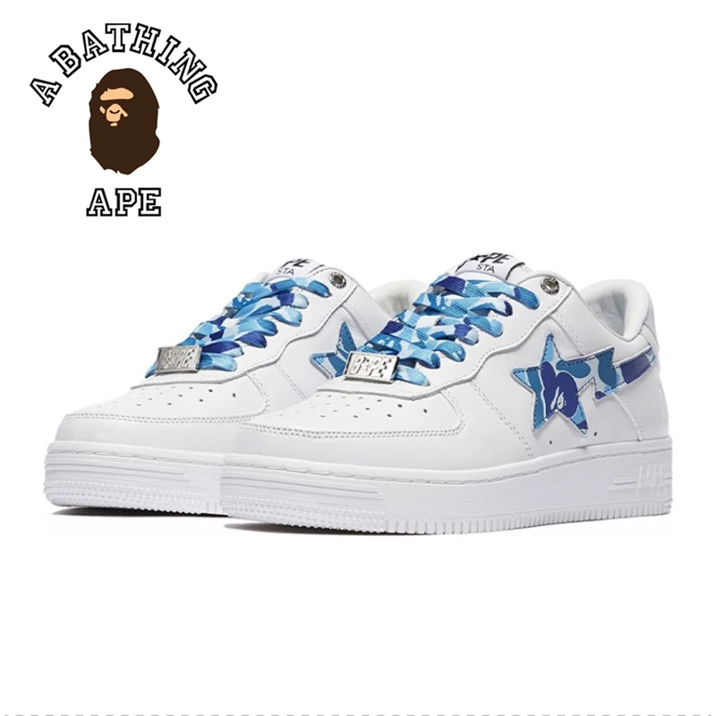 

New A BATHING APE Abc Camo Low Men Women Vibe BapeGoose Sports Sneakers Air None-Slip Breathable Bapesta Outdoor Walking Shoes