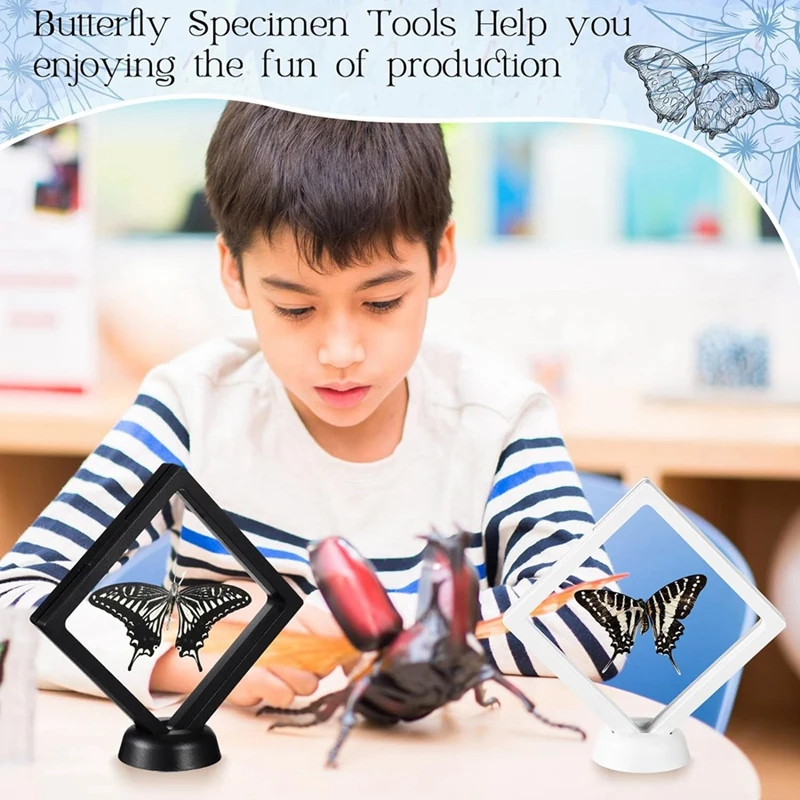Набор для насекомых образцы бабочек класса Обучающие булавки бумажные пинцеты