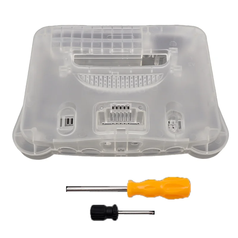 

Replacement Plastic Shell Translucent Case for Nintendo N64 Retro Video Game Console Transparent Box Transparent