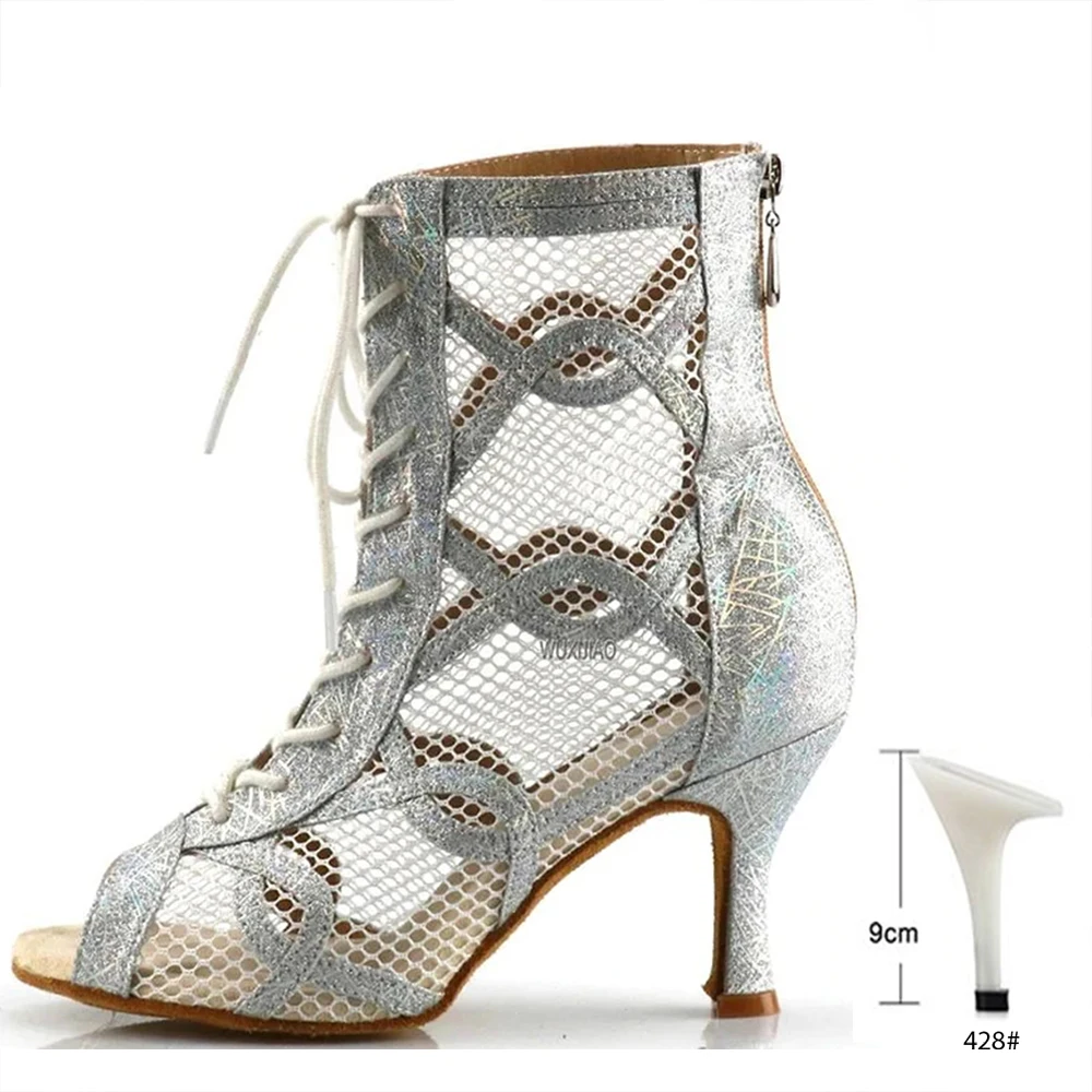 Demi-Season Boots Sneakers Woman High Heel For Women 2022 New  Latin Dance Shoes Salsa Rumba Samba Tango Breathable Shoes