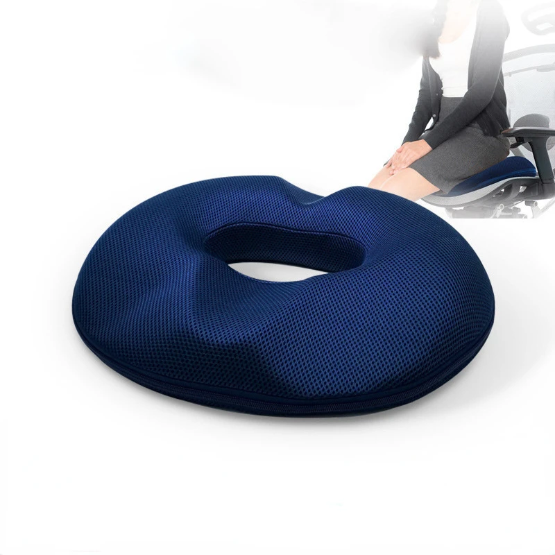 

Women's Summer Breathable Seat Cushion Posture Correction Pad Men's Memory Foam Health Pad Office Car Hollow Hip Protection Pad