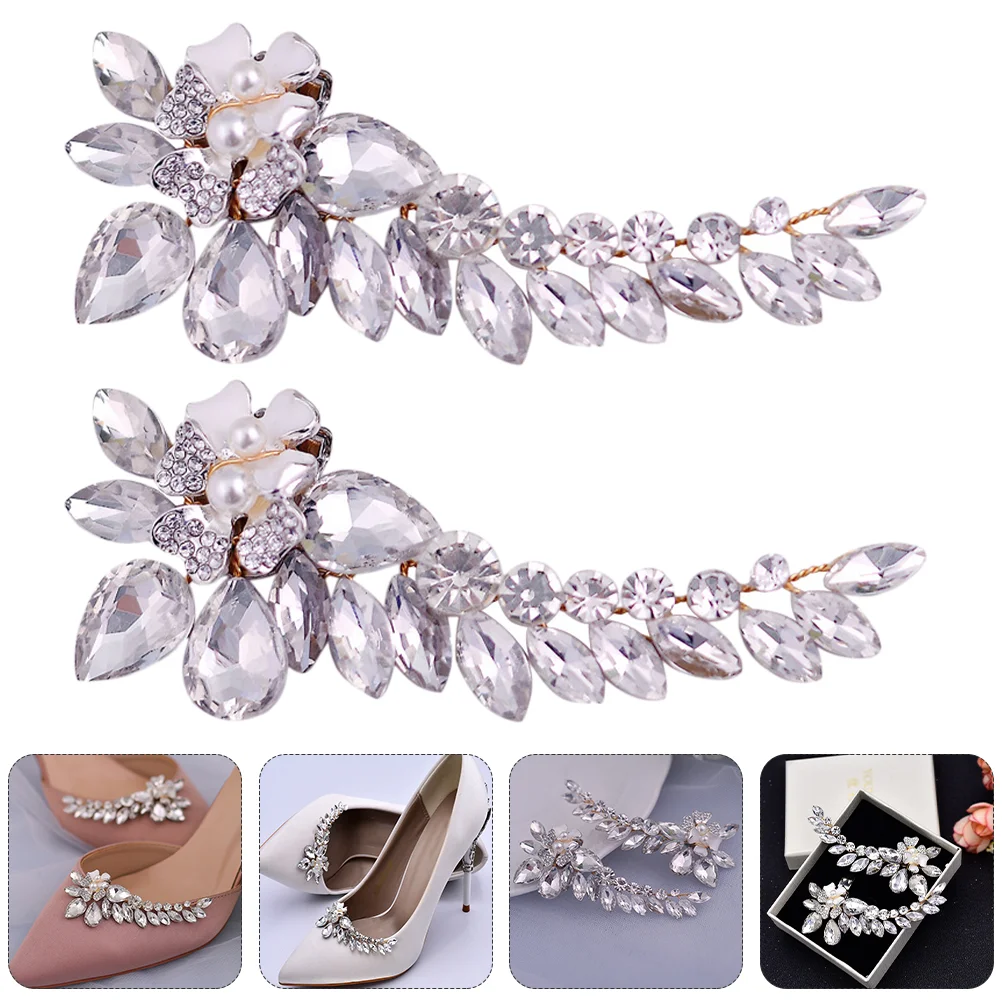 

Shoe Buckle Removable Buttons Wedding Buckles Decoration Rhinestone Adornments Detachable
