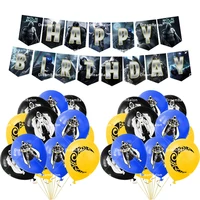 moons knight balloon decoration super hero ballons happy birthday banner party kid favor accessory flag avengers cake topper