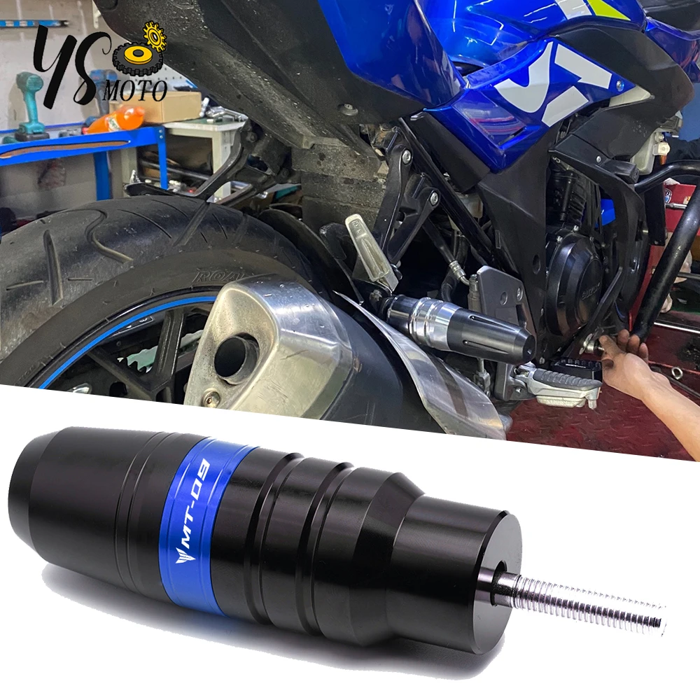 

For YAMAHA MT09 SP MT-09 2017 2018 2019 2020 2021 Motorcycle CNC Falling protection Exhaust Slider Crash pad protector
