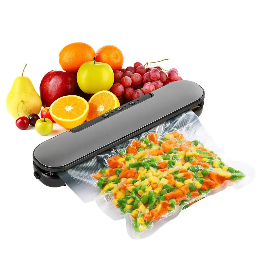 

Portable Food Vacuum Sealer With Magnets 5 Bags Home Sealing Machine For Food Storage Preservation hotselling wholesale new
