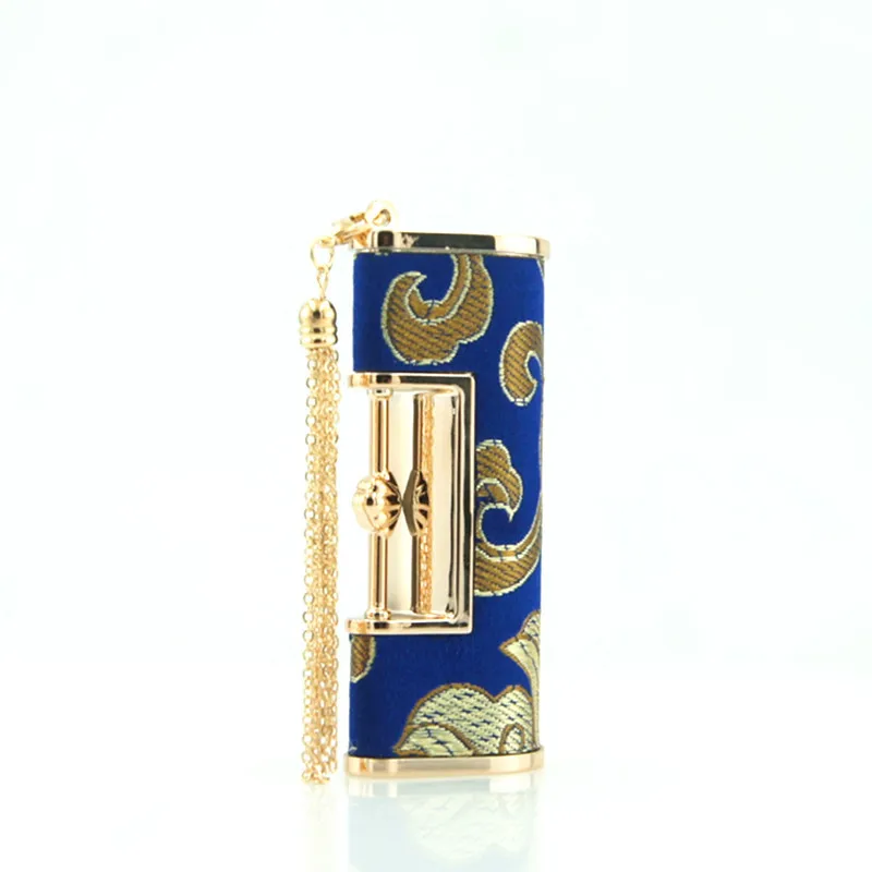 

Chinese Style Concentric Lock Lipstick Tube Lip Balm Empty Tube Cosmetic Packaging Container DIY Makeup Tools