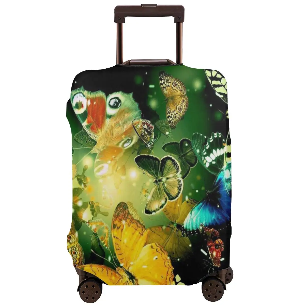 

Butterfly Group Flash Travel Luggage Protective Case Washable Suitcase Luggage Cover Elastic Anti-Scratch Case Accessories
