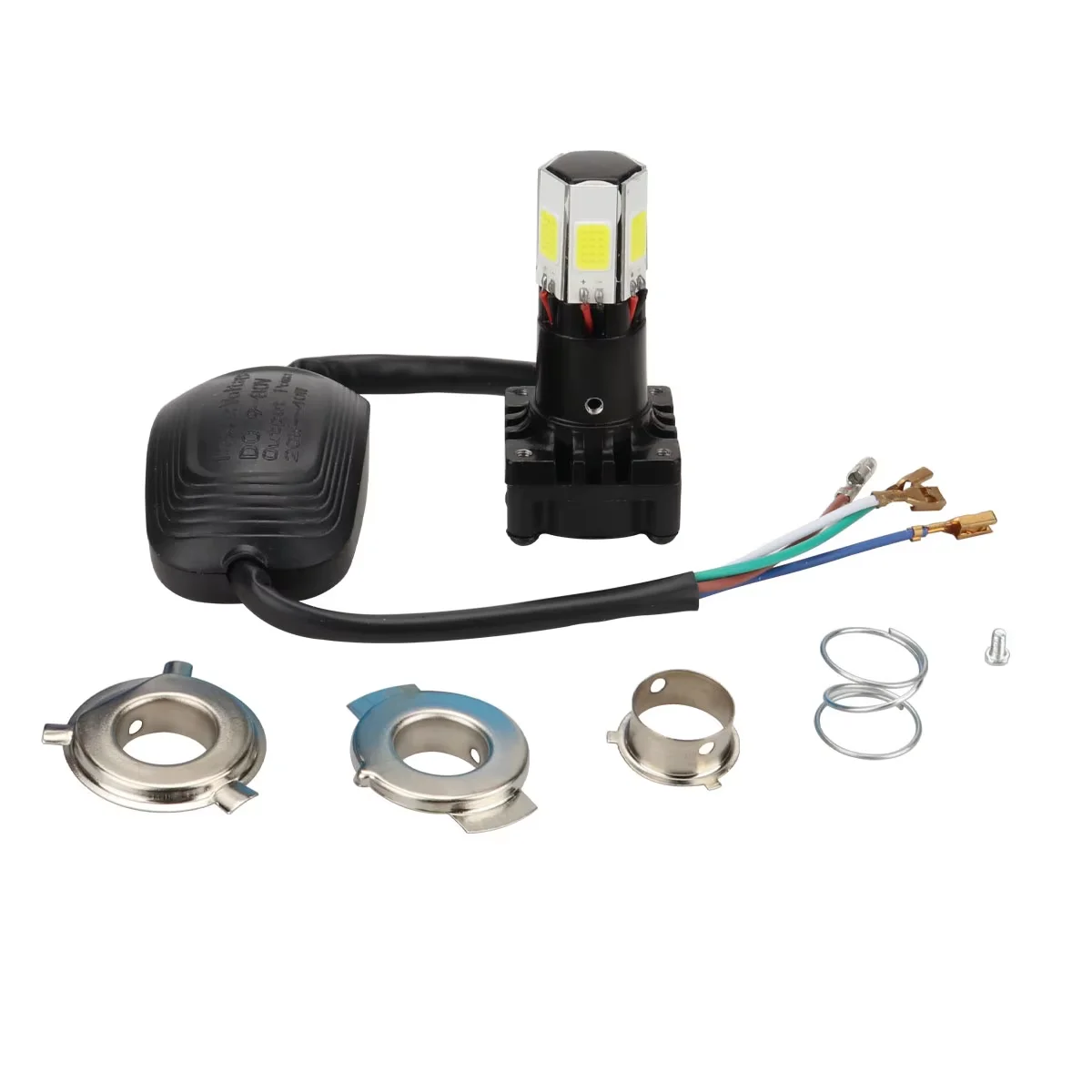 

Ba20D Angel Eye H4 LED Canbus P15D Мотоциклетные Светодиодные Фары Мотоциклетные Противотуманные Фары Plug And Play Белый 600...