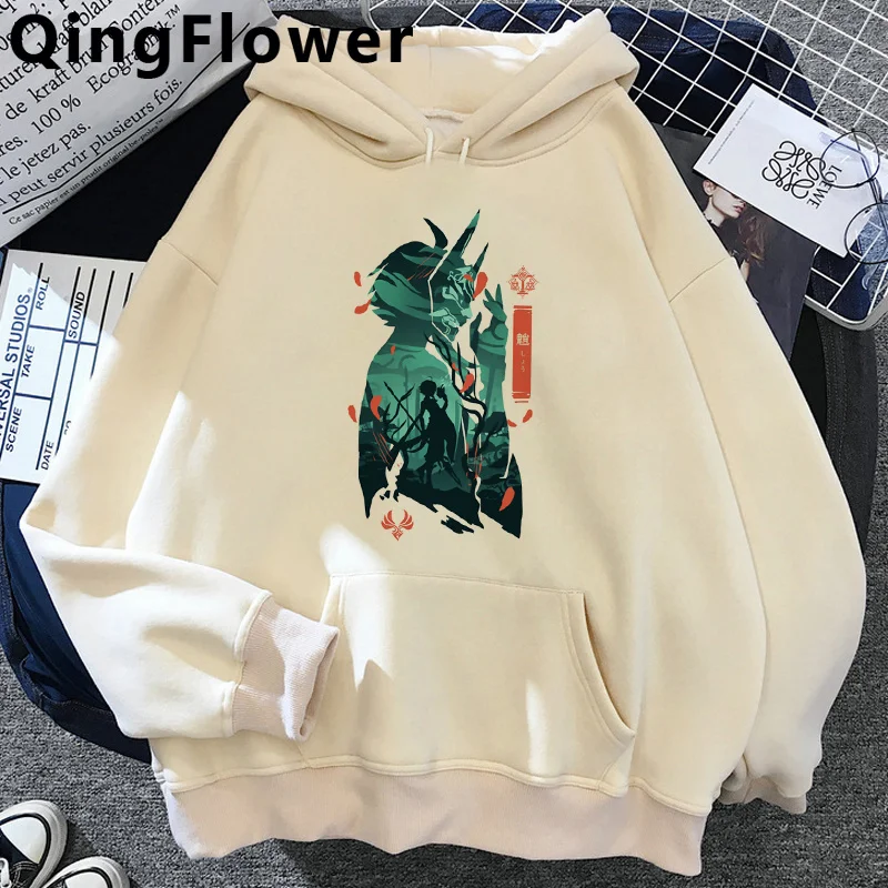 

Толстовки Game Genshin Impact Hu Tao Xiao kaedeхара Kazuha, мужская одежда с принтом графики, свитшоты с принтом