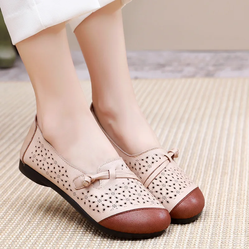 2023 new flats shoes women summer long standing office shoes women's loafer mom soft flat shoes ladies moccasins ballet flats