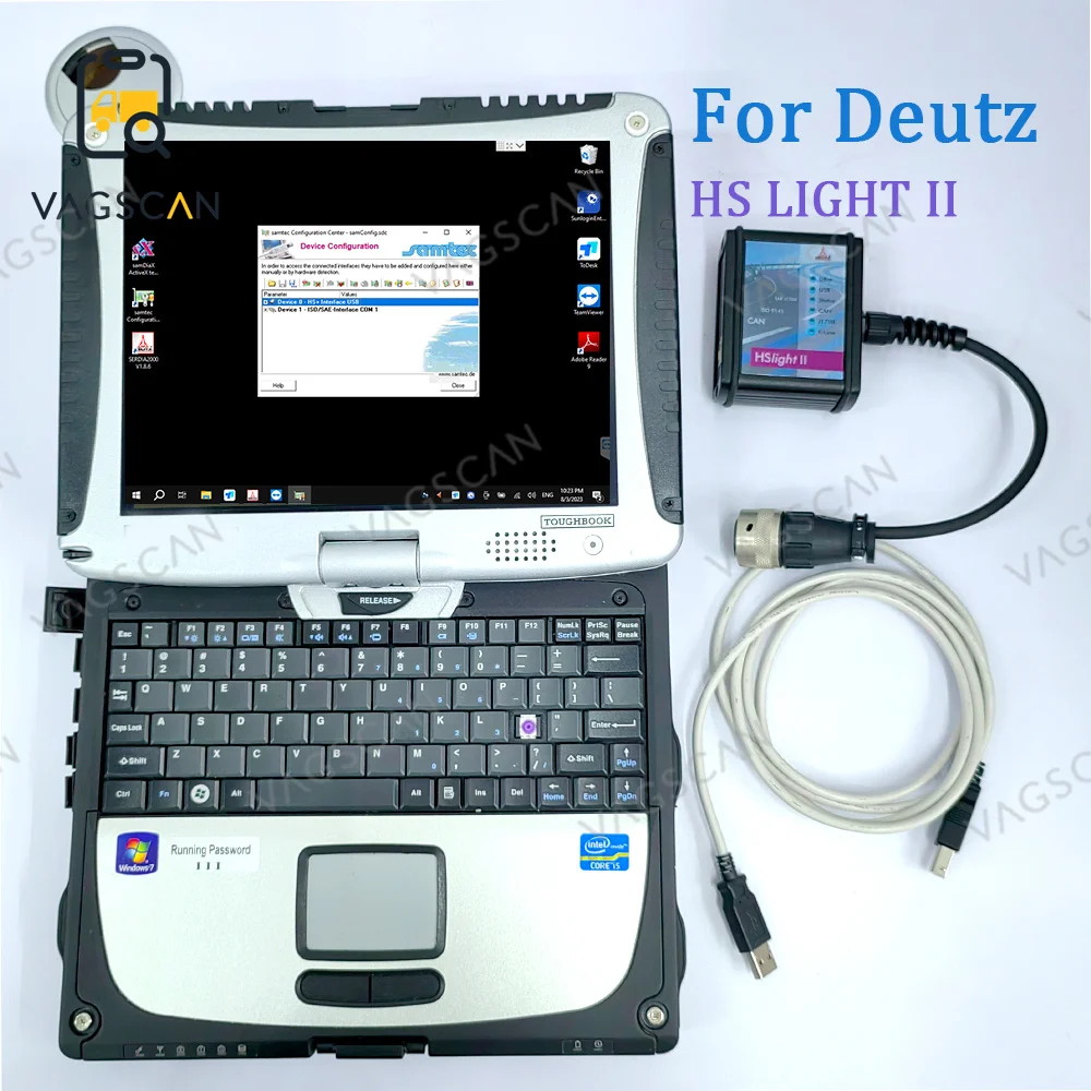 Диагностический инструмент для ноутбука CF19 Full Emr2  3  4 Decom hslight2 HSlight II Serdia Deutz диагностический инструмент Otomatis Deutz