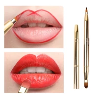 retractable lipstick applicator lip brush double head eyeshadow concealer brush 2022 new beauty salon supply makeup tool