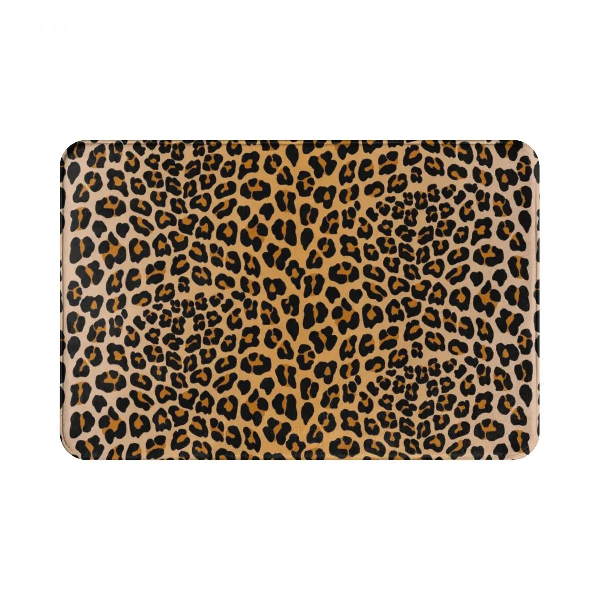 

Leopard Print Polyester Doormat Rug Carpet Mat Footpad Non-Slip Absorbent Mat Front Room Corridor Kitchen Bedroom Balcony Toilet