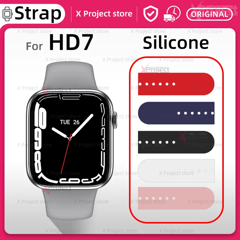 

Silicone Strap for HD7 Smart Watch Band Series 7 Smartwatch Bracelet Watchband Men Women Wristbands pk X22 pro M7 M26 M36 PLUS