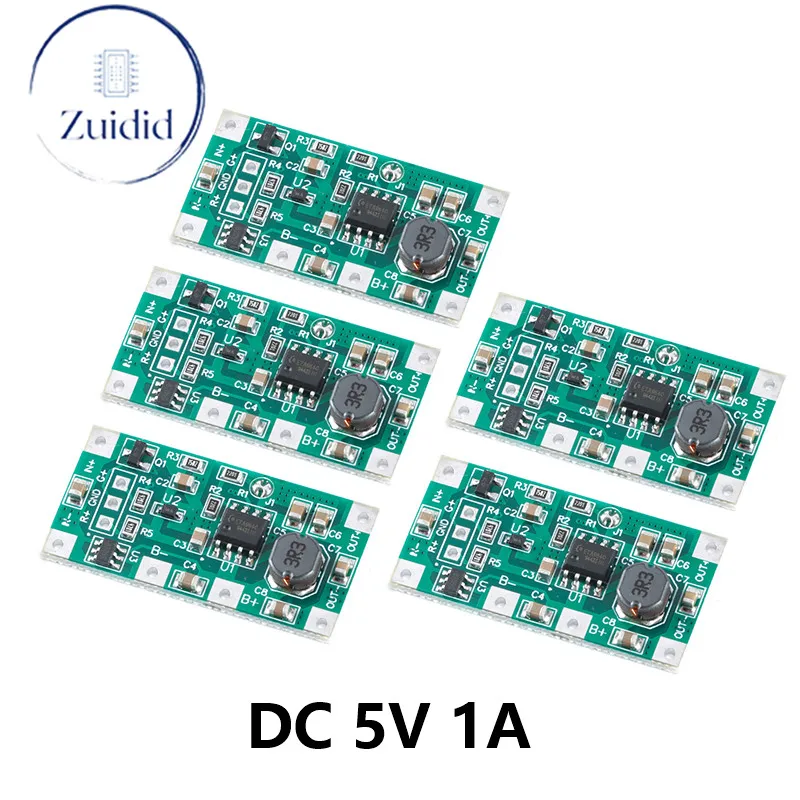 

DC 5V 1A Charging Discharge Module for 18650 Lithium Battery UPS Voltage Converter UPS Uninterruptible Power Supply Control Boar
