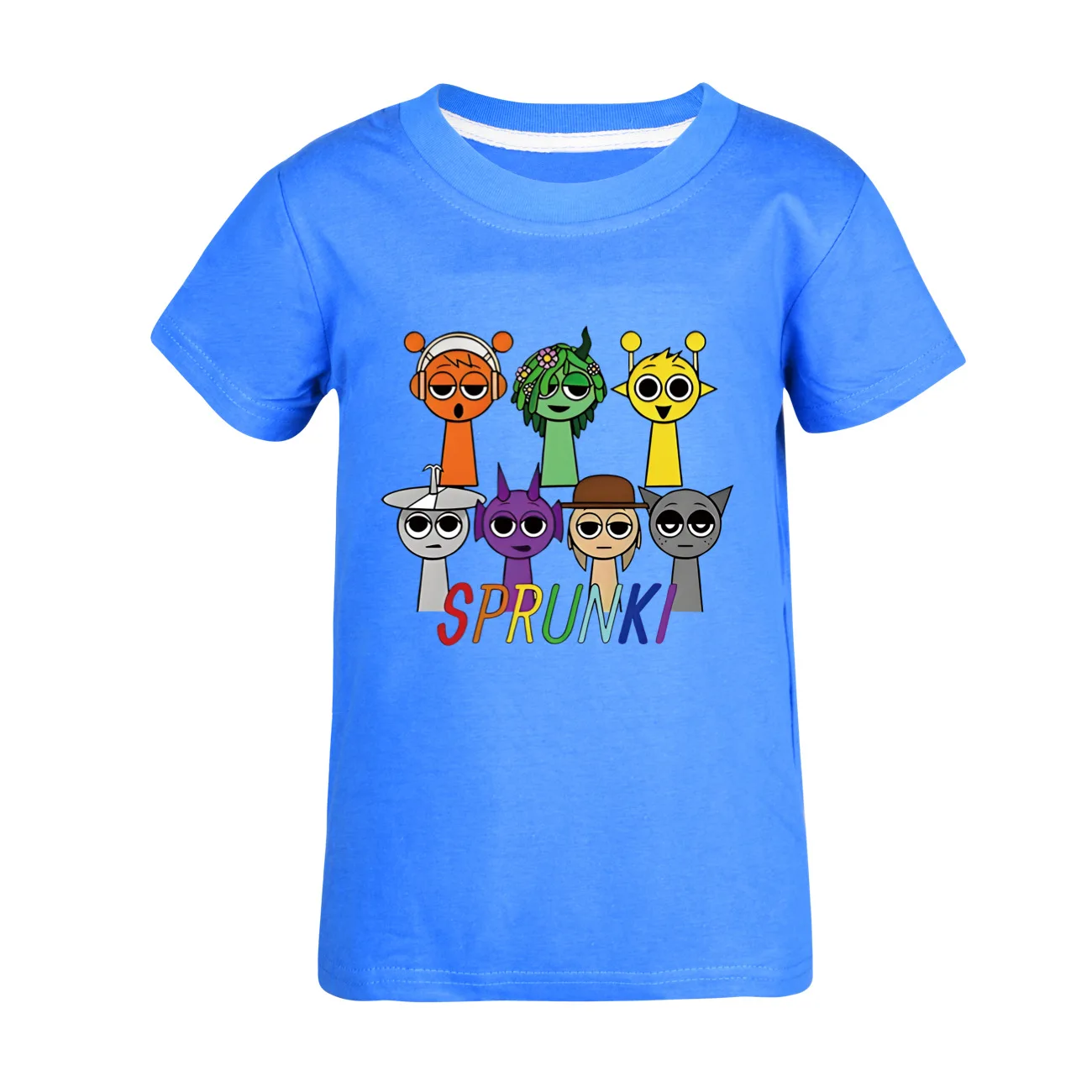 New Sprunki T Shirt Kids Game Incredibox T-shirt Children Causal Tees Toddler Girls Short Sleeve Tops Boys Cartoon Clothes