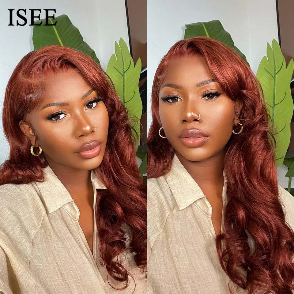 Ed Human Hair Wigs 13x4 Lace Front Wig #33 Color 4x4 Lace Closure Wigs