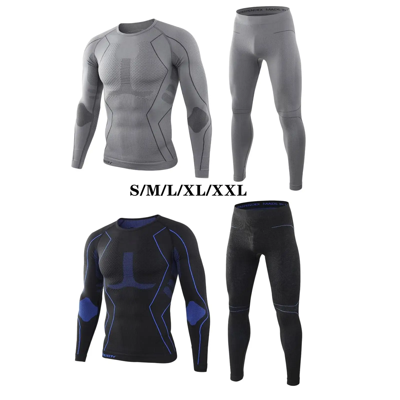 

Winter Top Quality New Thermal Underwear Men Underwear Sets Compression Fleece Sweat Quick Drying Thermo Underwear Men Clothing