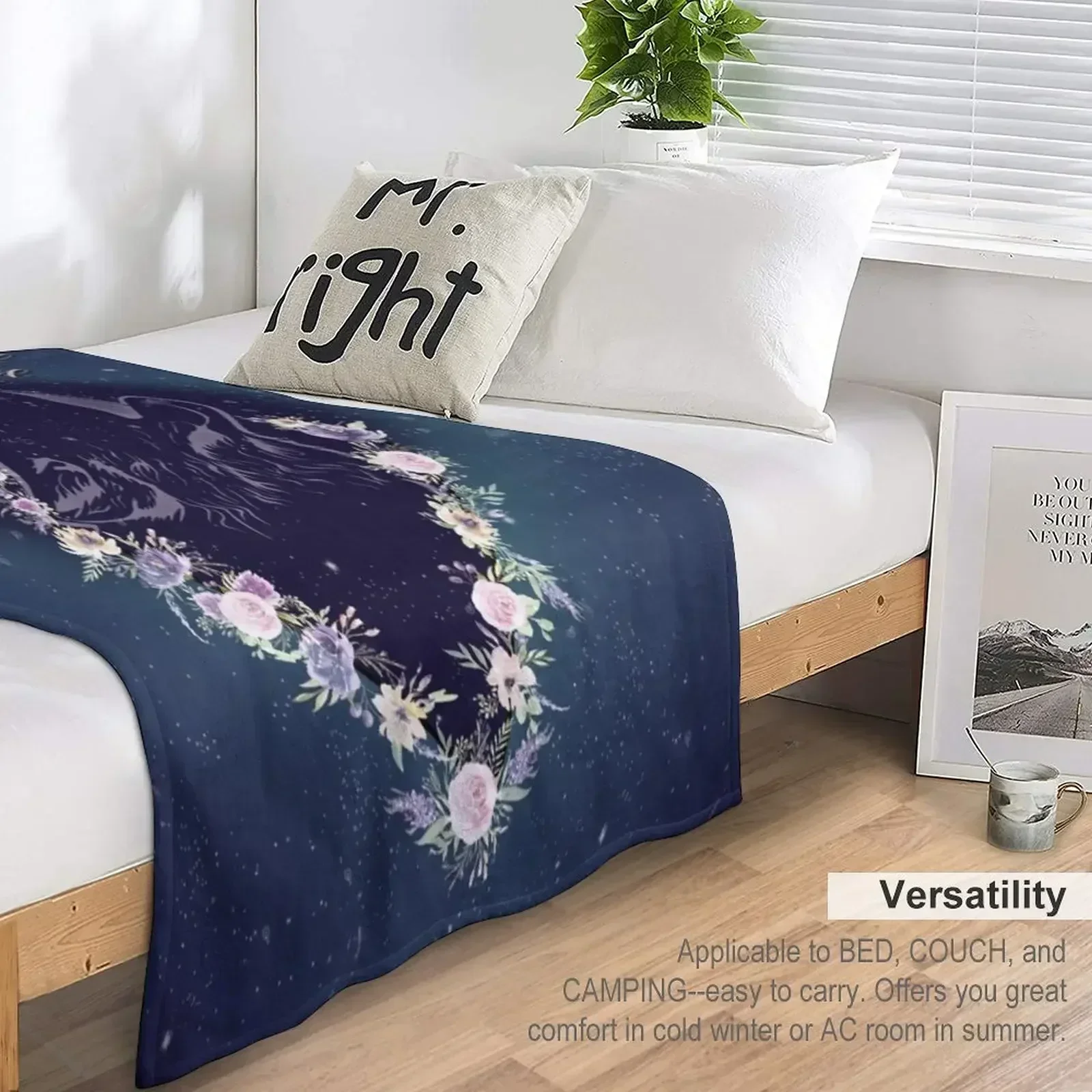 ACOWAR - Одеяло с волком винтажные одеяла для кровати