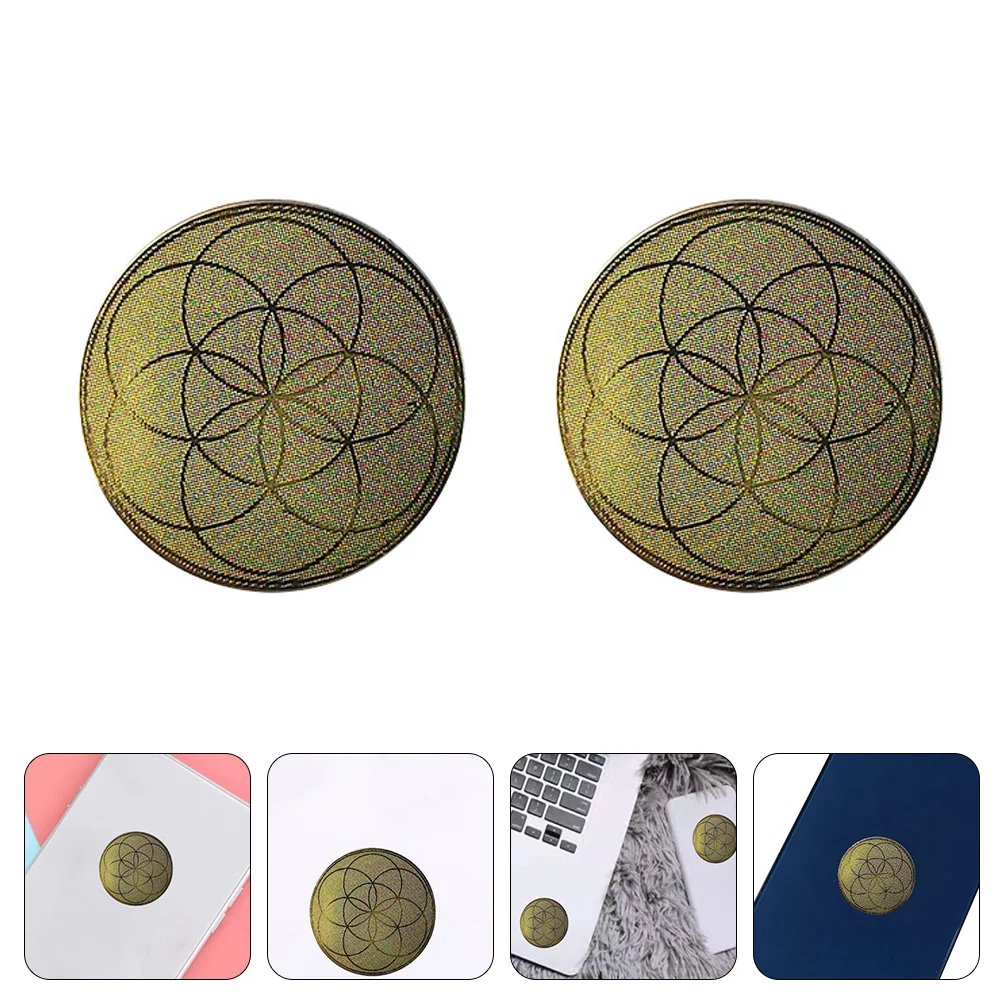 

2pcs Metal Anti Radiation Protector Stickers Blockers for Phone Laptop PC