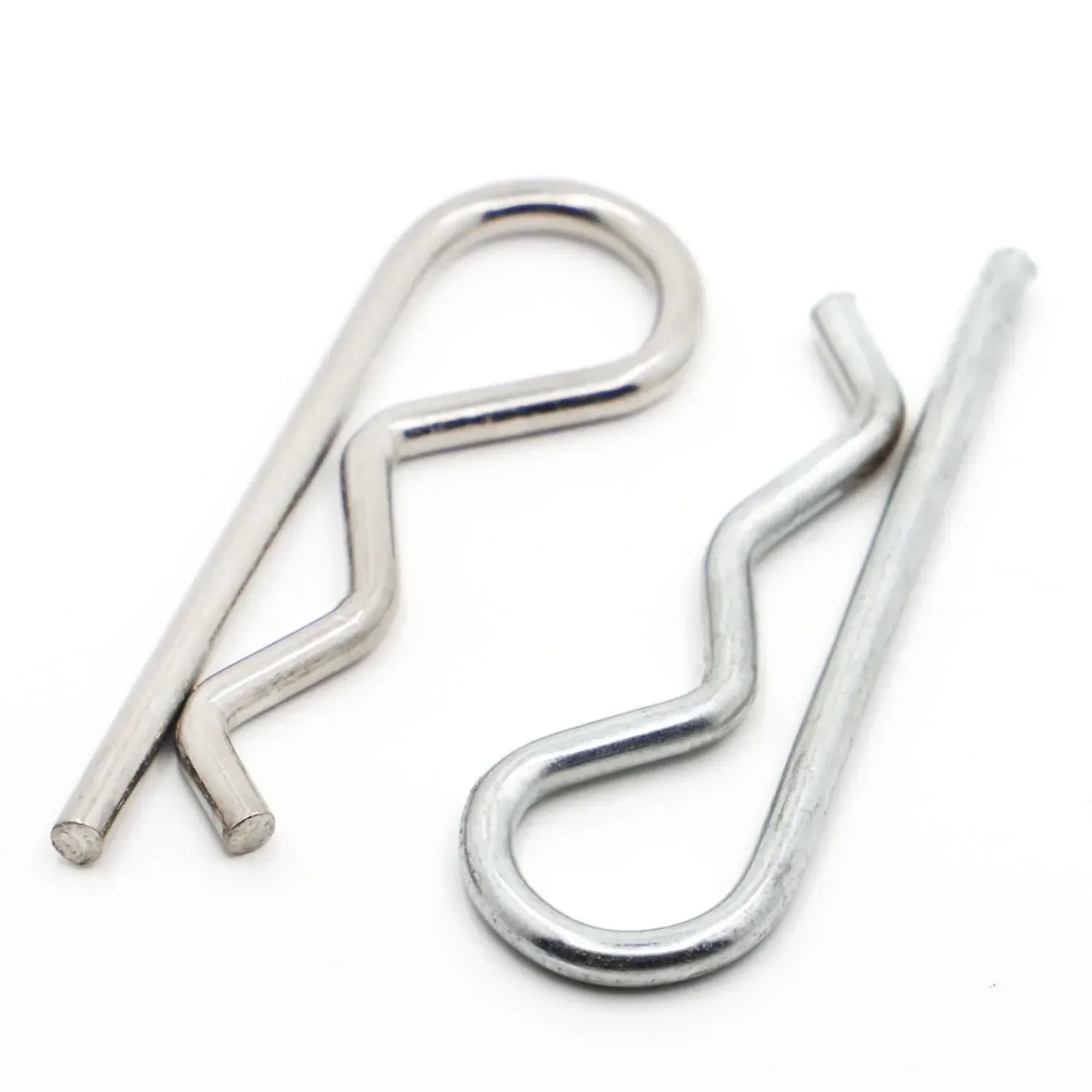

304 Cotter Hitch R Зажимы для штифтов M1 M1.2 M1.6 M1.8 M2 M2.5 M3 M3.5 M4 M5 Углеродистая сталь Безопасный разъемный зажим Шпилька предохранителя для прицепа