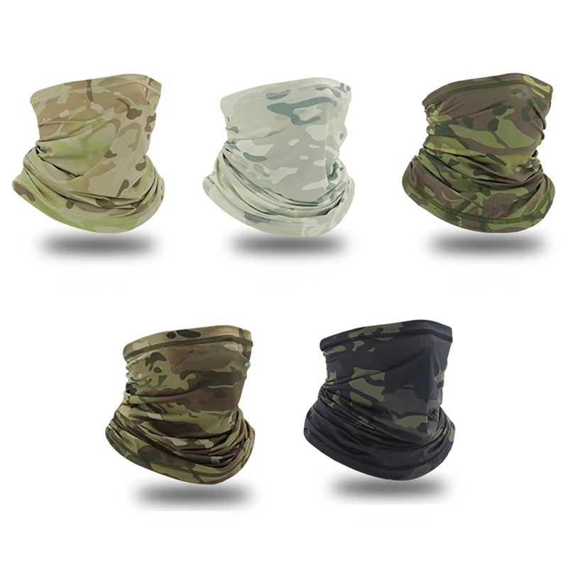 

Outdoor Summer Cycling Bandana Full Face Neck Scarf Balaclava Hunting Army Tactical Bike Hiking Fishing Military Sunscreen Scarf