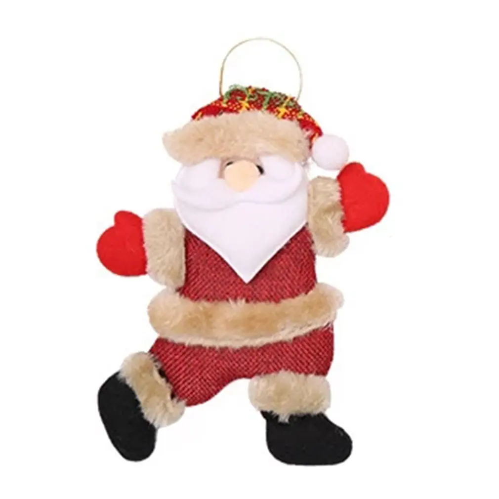 

Christmas Tree Pendant Dolls Decorating Hanging Ornaments Santa Claus Snowman Elk For Gift 2021 Happy New Year DIY