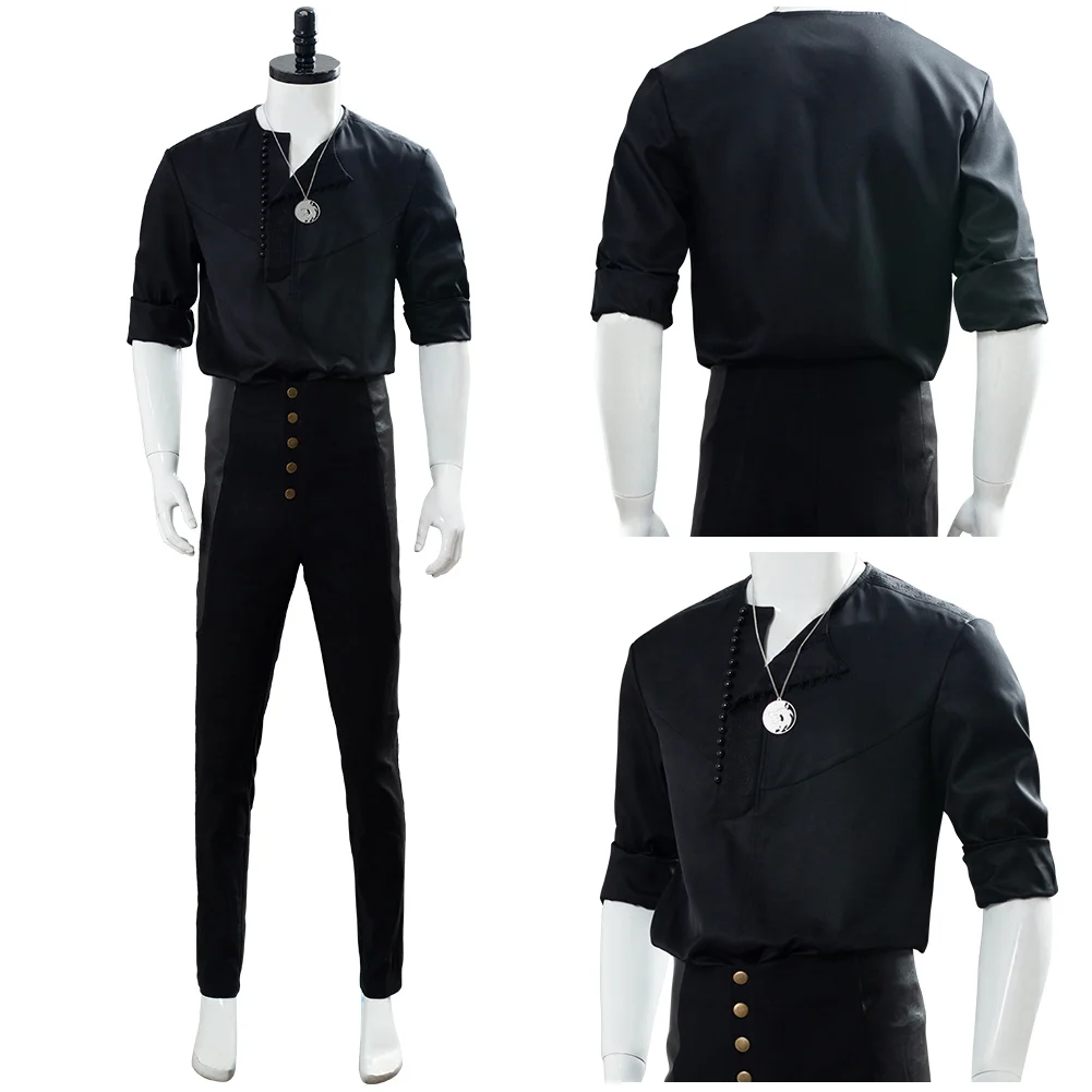 

Geralt of Rivia Cosplay Costume Casual Shirt Pants Uniform Outfits Halloween Carnival Suit